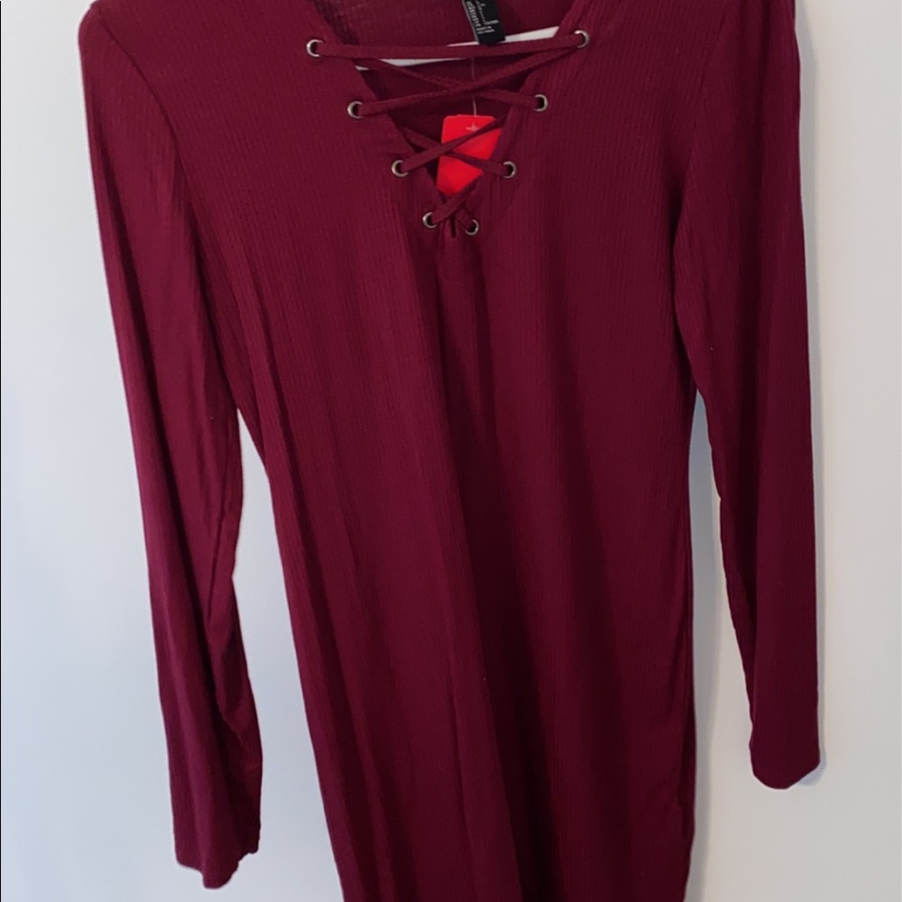 Forever 21 Criss-Cross Tied Dress (Brand-New)